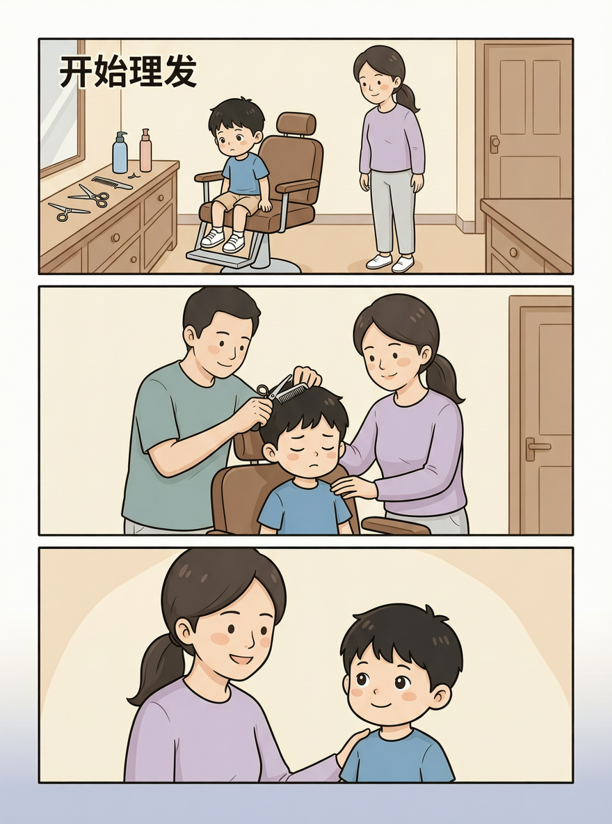 第三页:开始理发