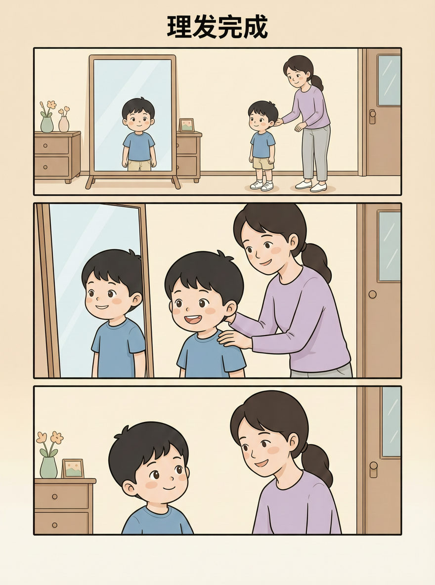第四页:理发完成