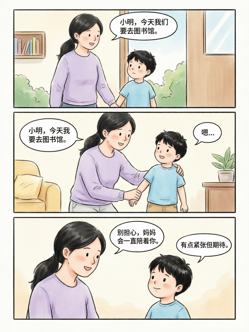 今天要去图书馆