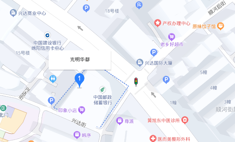 绵阳育子园位置 绵阳育子园位置