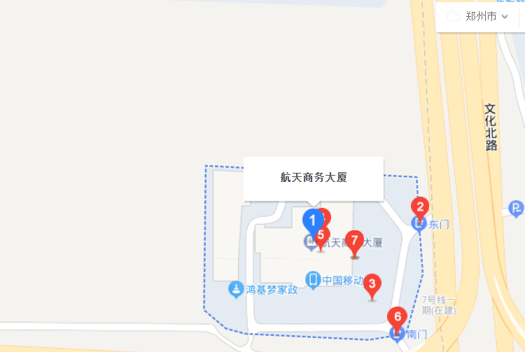 郑州爱特星康复服务有限公司位置